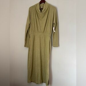 Daily Practice, Soft Medium, Light Green, Cowl Neck Dress